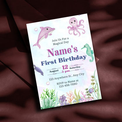 Seaside Splash Party Invite