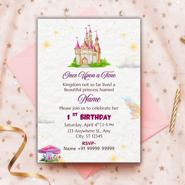 Princess Birthday E-Invitation