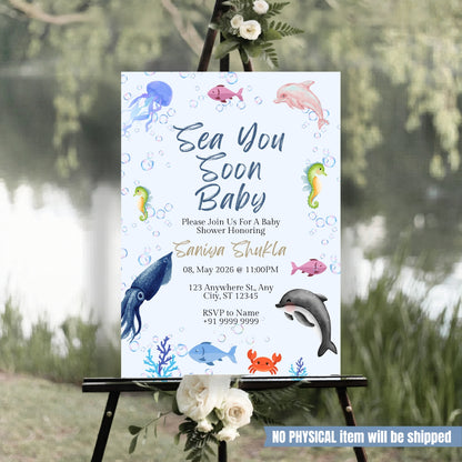 Under the sea Baby Shower Invite